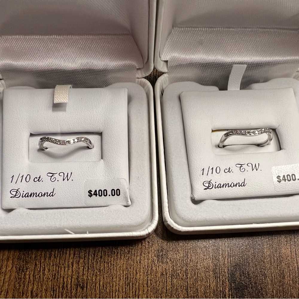 10k 1/10ct rings size 6 $75 each or $135